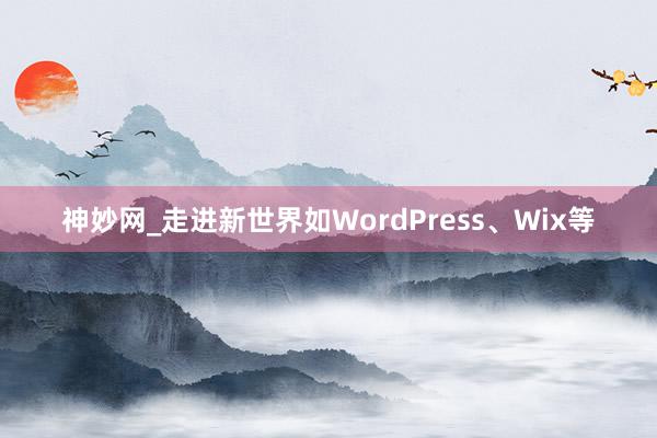 神妙网_走进新世界如WordPress、Wix等